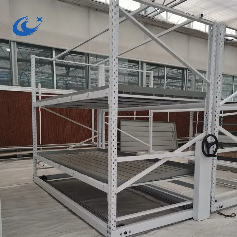 2023 new product vertical grow rack system multi layer two layer rolling bench m for agriculture allife