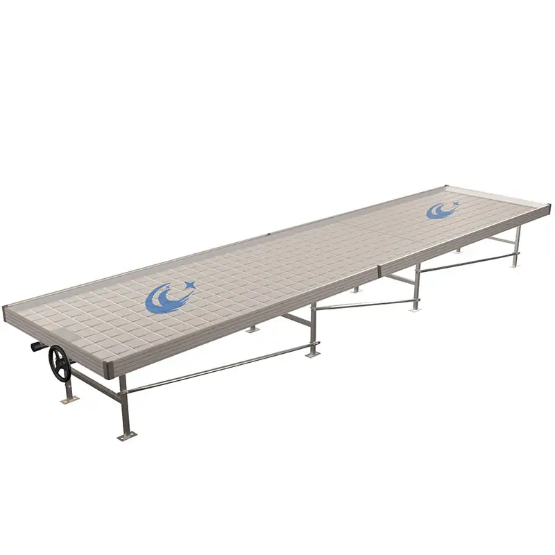 greenhouse table ebb flow system 4ft, 5ft, 6ft width rolling bench